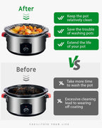 Syntus Slow Cooker Liners, 15 Count Cooking Bags Large Size Disposable Pot Liners Plastic Bags, Fit 3QT to 8QT for Slow Cooker Cooking Trays, 13"x 21", 15 Liners