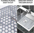 NICE DAY Sink Mat, Sink Protectors for Kitchen Sink By Better Housewares Wok Stand Strong Adsorption And Skid Resistance PVC Free Silicone Sink Mat (Extra Large: 26"x14")