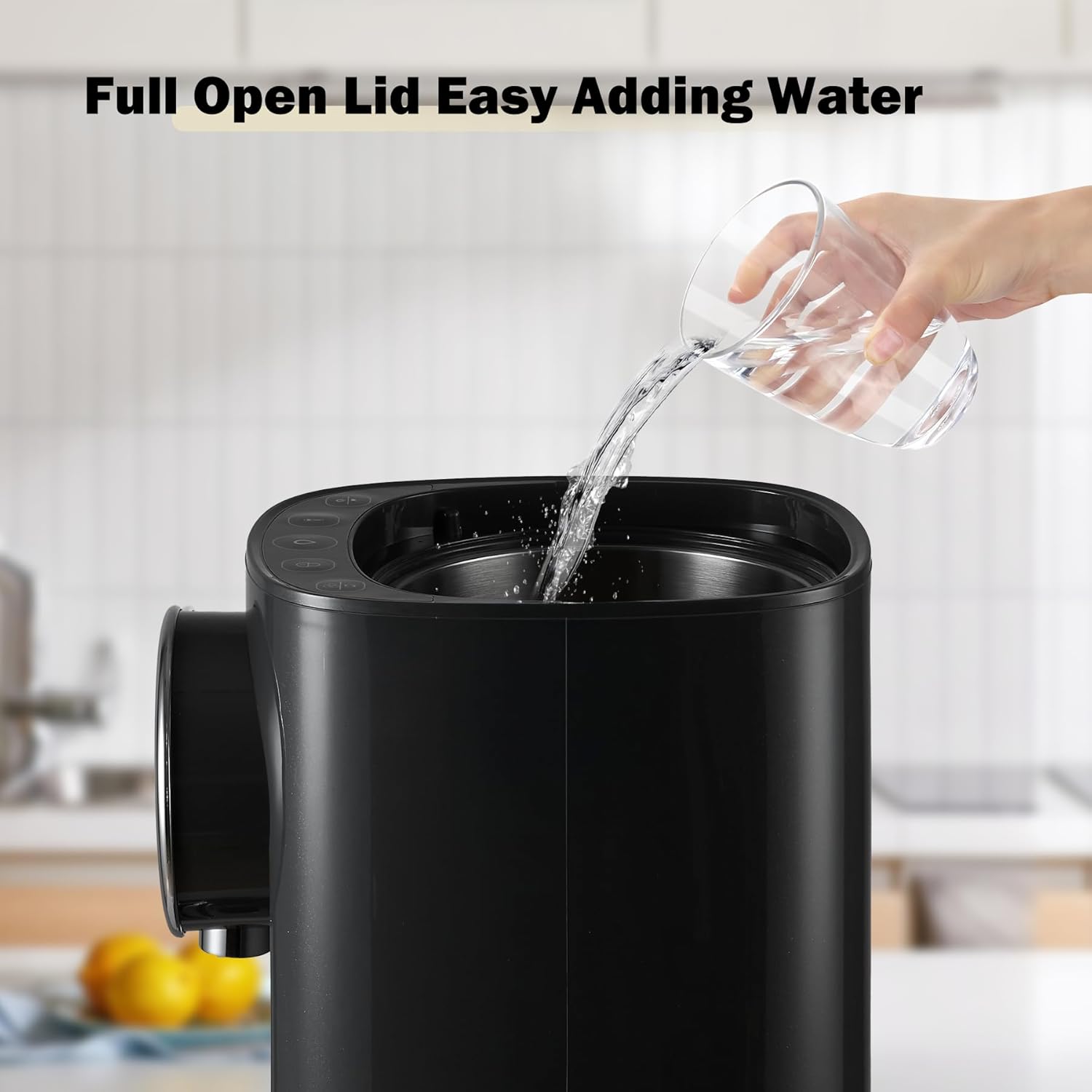 OCTAVO Water Boiler & Warmer 5 Liter, 304 Stainless Steel Water Tank, 700 Watt 6 Adjustable Water Temperature, LCD Touch Control Screen, Child Lock with Water Shortage Indicator