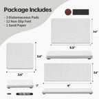 3PCS Bathroom Sink Vanity Trays, Quick Stone Drying Mat Dish Soap Dispenser Sponge Holder for Kitchen Counter, Diatomaceous Earth Water Absorbing Caddy Organizer, Beige