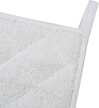 100% Cotton Kitchen Everyday Basic Terry Pot Holder Heat Resistant Coaster Potholder for Cooking and Baking Set of 5 White