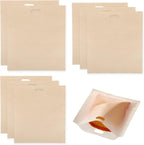 simarro 8-Pack Toast Bags, Reusable Toast Bags, 3 Sizes Heat Resistant Non-Stick Sandwich Toasted Cheese Toasting Bag, Washable Toast Bag for Toasted Sandwiches, Chicken Panini and Toast