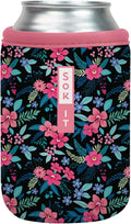 Sok It CanSok Sleeve for Beer & Soda Insulated Neoprene Cover (Tropical Blooms, 12oz Can Sleeve)