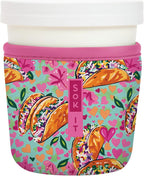 Sok It IceCreamSok Insulated Neoprene Cover (Taco 'Bout, Tapered Ice Cream Pints)