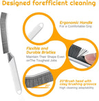 Household Thin Cleaning Brushes,2pcs Hard Bristle Grout Scrub Brush Tool for Cleaning Tight Spaces in Home Kitchen Bathroom