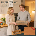Extra Large Bamboo Cutting Board Over Sink Butcher Block Chopping Board Wooden Cutting Boards Solid Thick Juice Groove Big Xl XXl xlarge Kitchen Counter Organic Meat BBQ Kit(19.5" x 14" x 0.8")