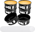 6 Inch Non Stick Spring form Pan with Stainless Steel Spring Buckles,Round Carbon Steel Cake Mold with Removable Bottom for Baking Kitchens and Restaurants (6)