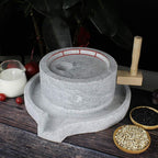 Natural Granite Handmade Stone Mill/Grinder (13.8Wx17.7L)