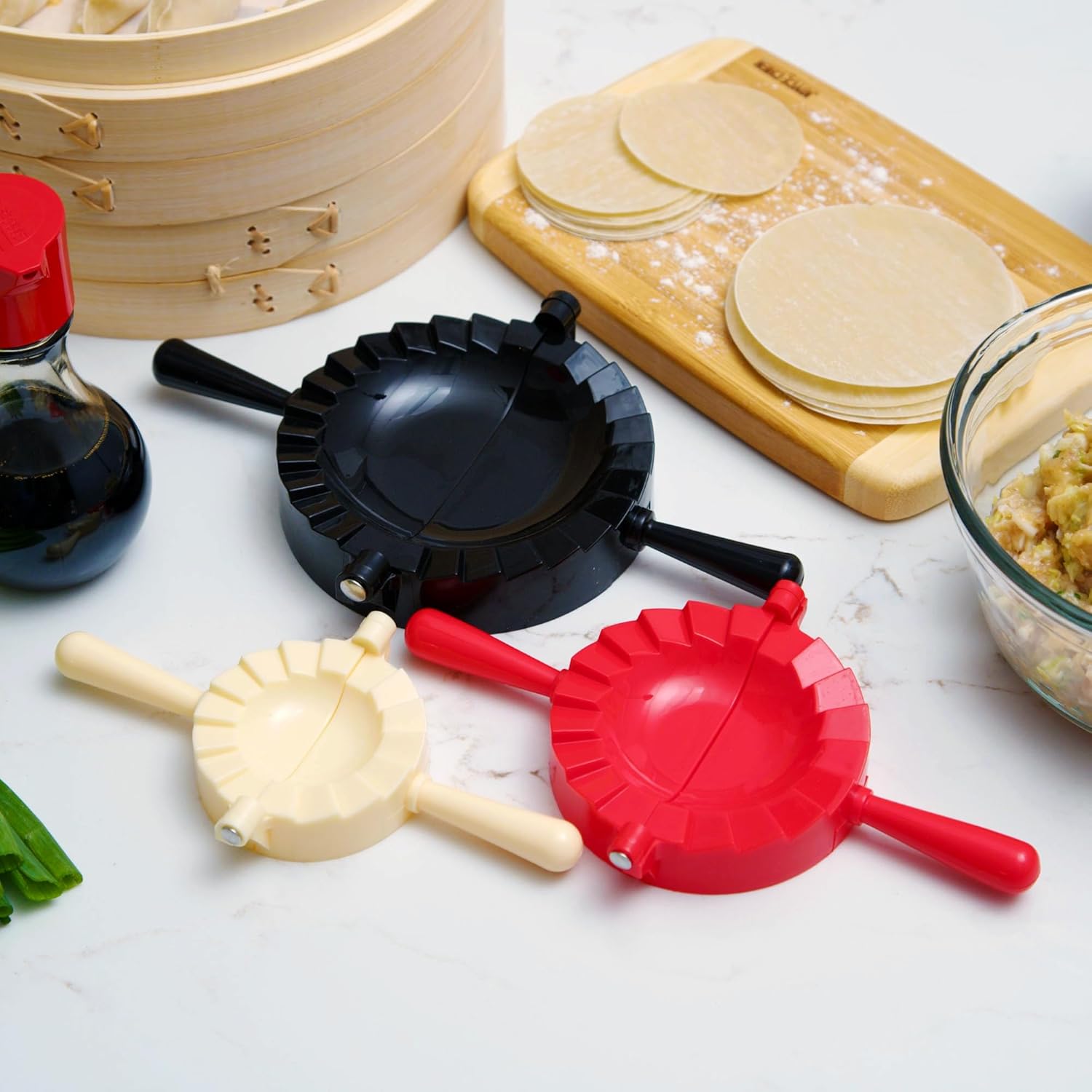 Joyce Chen 3-Piece Dumpling Maker Dumpling Press and Sealer Kit