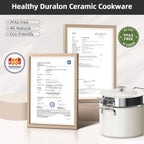 Nuwave Lux 13pc Forged Lightweight Cookware Set PFAS Free, Healthy G10 Duralon Ceramic Coating, Ultra Non-Stick, Stay-Cool Handles, Works on All Cooktops & Induction Ready