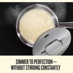 Alva Maestro 1.7Qt Stainless Steel Saucepan with Lid – PFAS, PFOA & PTFE-Free, Non-Toxic – Even Heating, No Hot Spots – Stay-Cool Handle, Pour Spout – Induction & Oven Safe, Easy to Clean