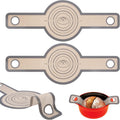 Philorn Silicone Bread Sling for Dutch Oven 2 Pcs, Reusable Silicone Bread Baking Mat With Extra Long Handles Non-Stick & Easy to Clean for Transfer Sourdough, Round
