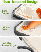 Stainless Steel Cutting Board, Double Sided 304 Steel & Food-Grade PP, Large Chopping Board Food Grade for Meat and Fruit, Non-Slip, Gifts for Housewarming 16”×11”