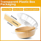 100Pcs Air Fryer Paper Liners Disposable, 8 Inch Max Xl Large Cooker Air Fryer Disposable Paper Liners, Oil Proof Parchment Sheets Round Basket Bowl Liner for Baking