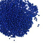 Sprinkles Blue Pearl Sugar Candy Mix Size Baking Cake Decorations Cupcake Toppers Celebrations Shaker Jar Wedding Shower Party (120g/4.2oz）