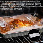 Aliceset 50 Pcs Electric Roaster Liners 34 Inch W x 18 Inch l Disposable Pan Liners Cooking Bags for 16, 18, 22 Quart Roasters Microwave Slow Cooker Steamer Oven
