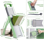 Safe Vegetable Mandoline Slicer for Kitchen, Thickness Adjustable Mandloline Food chopper, Onion Chopper Potato Julienne Slicer Tomato Food Fruit Dicer Cutter