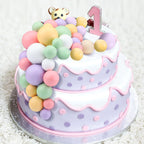 108 Pcs Balls Cake Topper DIY Cupcake Insert Foam Balloons for Cake Baking Wedding Anniversary Birthday Decoration(Vivid Colors,Multi Sizes)
