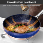 Nuwave Lux 13pc Forged Lightweight Cookware Set PFAS Free, Healthy G10 Duralon Ceramic Coating, Ultra Non-Stick, Stay-Cool Handles, Works on All Cooktops & Induction Ready