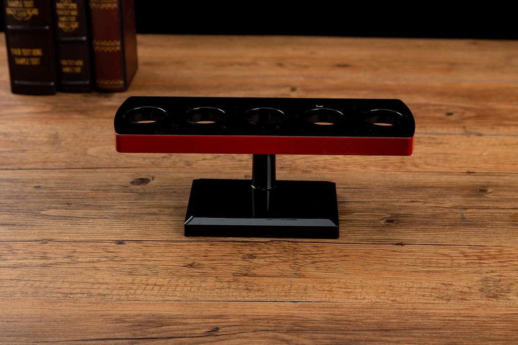 Japanese Style Temaki Sushi Roll Holder with Five Compartments Holes, Kitchen Dining Decor Display Stand, Restaurant Supply Serveware (9.4" x 3.25" x 3.6")