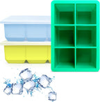 Silicone Ice Cube Trays 3 Pack - Large Size Silicone Ice Cube Molds with Leak Proof Removable Lid Square Ice Cube Tray And BPA Free for Cocktail,Whiskey, Stackable Flexible Ice