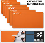 Dish Drying Mat for Kitchen Counter | Coffee Bar Mat for Countertops | Heat Resistant Drainer Mat with Non-slip Rubber Backed | Hide Stain Kitchen Absorbent Draining Mat | Orange 18"x32"