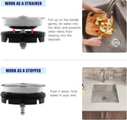 CLEESINK Kitchen Sink Strainer and Stopper Combo for Standard 3-3/8 Inch Drain