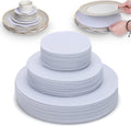 Imncya Plate China Storage Separators, 120-Piece with 3 Different Sizes, Thick and Premium Soft Felt Plate Dividers for China, Dish, Coffee Saucers Protecting and Stacking - White