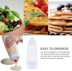 Pssopp Batter Dispenser and Mixer, Shaker Bottle Batter Mixer Pancake Batter Dispenser Mixer Pancake Bottle for Cupcakes Crepes Pancake Mix Muffins