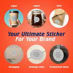 100 Custom Vinyl Stickers - Upload Your own Image, Text, Design, Logo - Personalized Logo Labels for Handmade, Packaging, Bottle, Jars, Candle, Brand Stickers (Gray, 2x2)