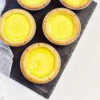 CHEFMADE Mini Pudding Pan Set, 3-Inch 4Pcs Non-Stick Egg Tart Mold Round Mini Cake and Loaf Bakeware for Oven and Instant Pot Baking (Champagne Gold)