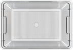 YAN & HIN 6 pcs/set Large Clear Storage Bins with Lids - Stackable, Transparent Pantry Storage with Handles - Nest Nicely for Easy Organization (11 "L x 7.5" W x 6.1 "H)