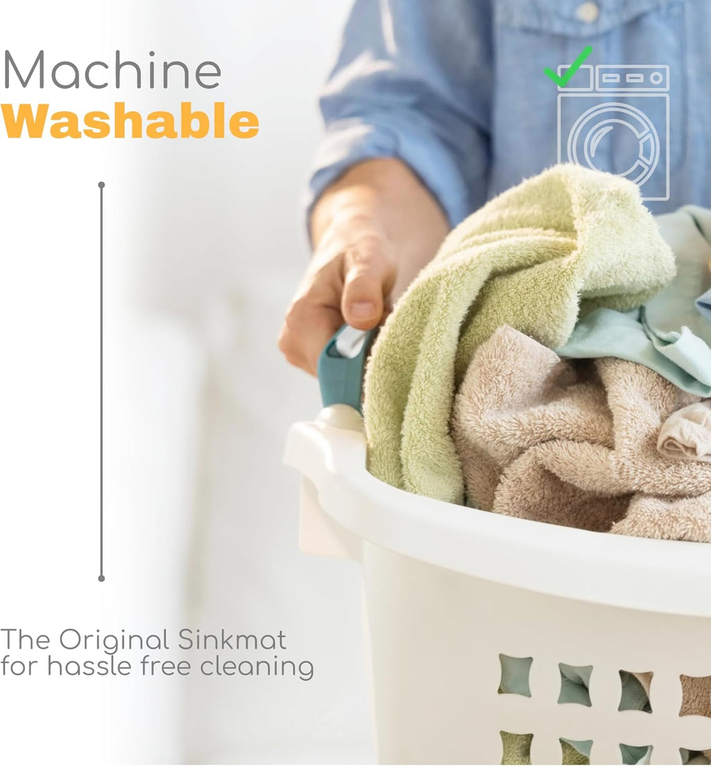 The Original Ternal Sinkmat Drip Catcher & Splash Guard, Faucet Mat for Sinks – Absorbent Microfiber, Machine Washable Counter Protector & Drying Mat for Kitchen, Bathroom or RV [Black, XL, 1 Pack]