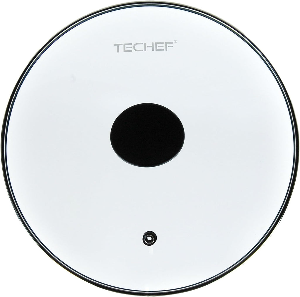TECHEF 12 Inch Tempered Glass Lid – Lid for 12” Pans and Skillets – Steam Vent, Oven & Dishwasher Safe – Tempered Glass – Made in Korea