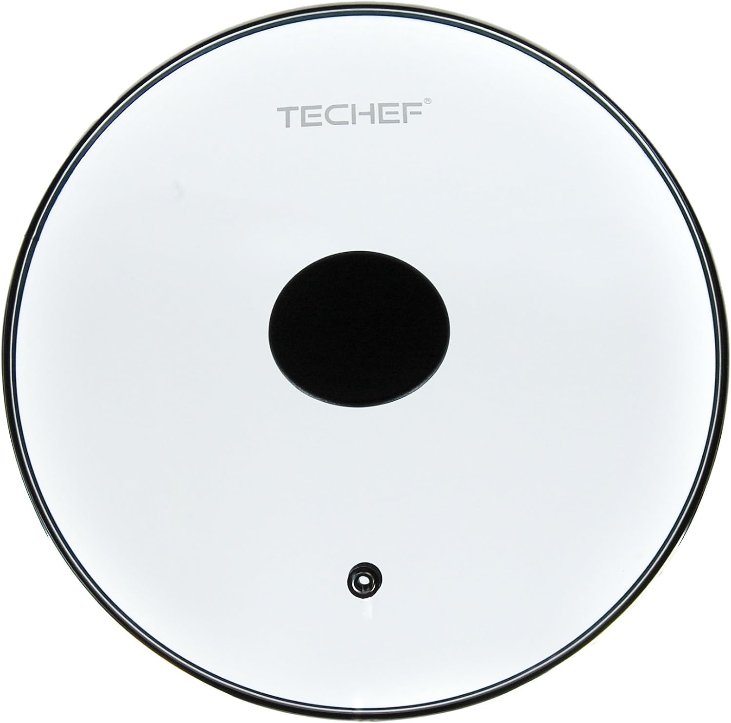 TECHEF 12 Inch Tempered Glass Lid – Lid for 12” Pans and Skillets – Steam Vent, Oven & Dishwasher Safe – Tempered Glass – Made in Korea