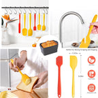 Silicone Bread Loaf Pan, Non Stick Bread Pans, Collapsible, with Lid & Oil Brush & Scraper, Bread Bakeware Pan for Homemade Bread, 8.6×5.1×1.9'', 2QT Bread Baking Mold, Brownie Loaf Pan