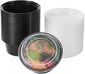FULING 38 oz 150 ct Round Meal Prep Containers with Lids Plastic Food Storage To Go Lunch Plan Box Disposable Take Out Bowls Black BPA Free Reusable Durable Stackable Microwave Freezer Dishwasher Safe