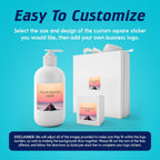 100 Custom Vinyl Stickers - Upload Your own Image, Text, Design, Logo - Personalized Logo Labels for Handmade, Packaging, Bottle, Jars, Candle, Brand Stickers (Mountain, 4x4 Square)