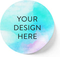 100 Custom Vinyl Stickers - Upload Your own Image, Text, Design, Logo - Personalized Logo Labels for Handmade, Packaging, Bottle, Jars, Candle, Brand Stickers (Sky Blue, 3x3)