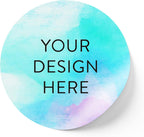 100 Custom Vinyl Stickers - Upload Your own Image, Text, Design, Logo - Personalized Logo Labels for Handmade, Packaging, Bottle, Jars, Candle, Brand Stickers (Sky Blue, 3x3)