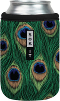 Sok It CanSok Sleeve for Beer & Soda Insulated Neoprene Cover (Peacock, 12oz Can Sleeve)