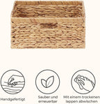 StorageWorks Extra Large Wicker Baskets for Organizing, Water Hyacinth Storage Basket with Built-in Handles, 1 Pack