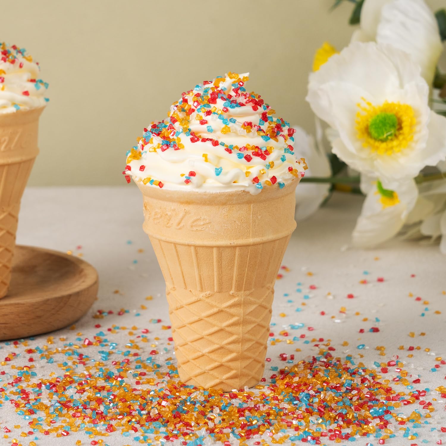 Gold Sprinkles, Gold Sanding Sugar Crystals, 5.3 oz Edible Sparkling Sugar for Baking Topping, Cupcakes, Cookies, Ice Cream Cake Decorating, Wedding Patriotic Party Christmas Supplies