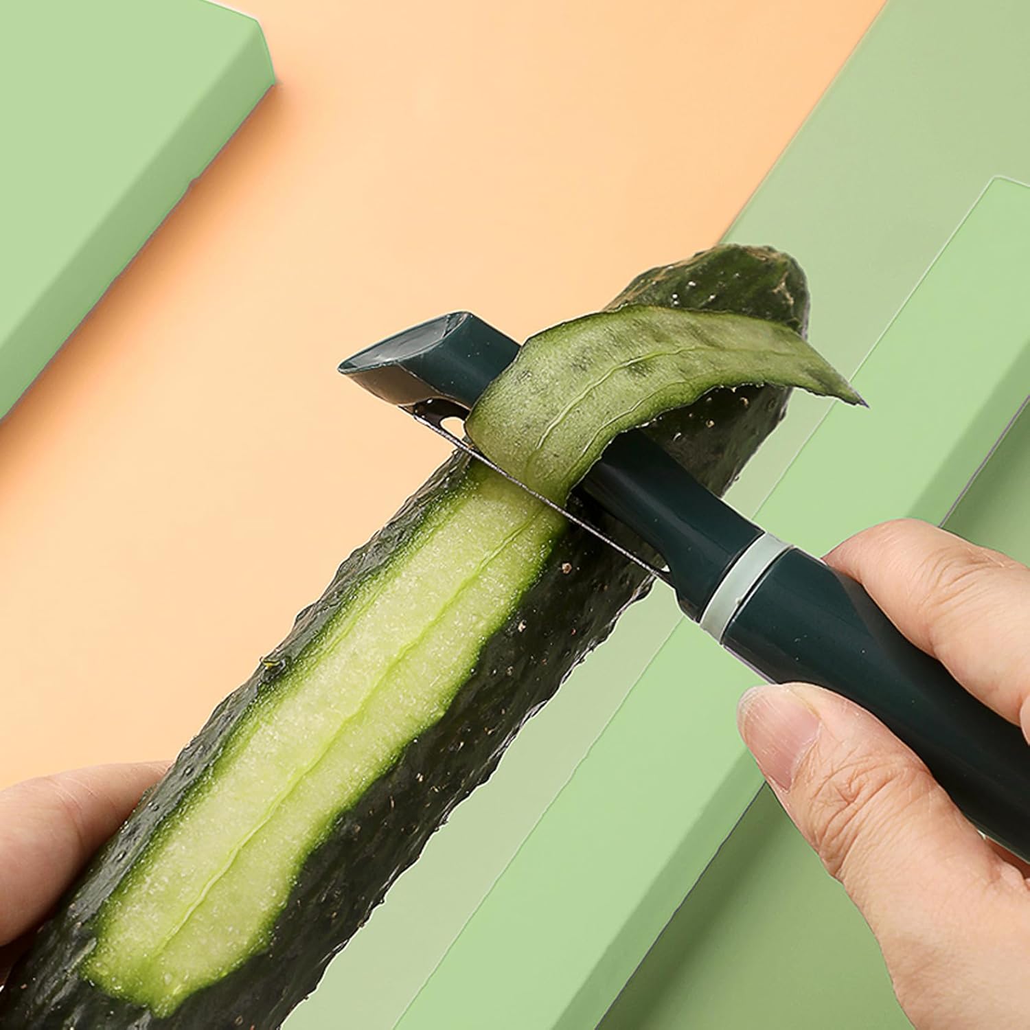 10 Pack Vegetable Potato Peeler for Kitchen,Ergonomic Soft-Touch Handle-Black (Aquamarine, 30 Pack)