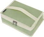 FlowFly Small Insulated Lunch box Portable Soft Bag Mini Cooler Thermal Meal Tote Kit with Handle for Work & School, Light Matcha
