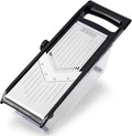 Professional Mandoline slicer for kitchen - Adjustable Vegetable Slicer with Two Extra-Sharp Julienne Blades - Veggie Slicer with Finger Guard and Collection Tray - Potato slicer, Cucumber Slicer