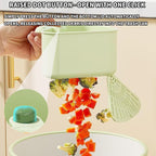 Suction Cup Sink Corner Rack, Suction Cup Press Sink Drainer Basket, Sink Strainer Basket, Sinks Trash Food Waste Catcher, Triangle Storage Rack with Drain Hole (Orange)