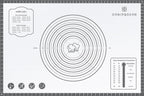 Silicone Mat, 24 x 36inch Extra Large Non-stick Pastry Baking Mat with Measurement, Resuable Thick Cookie Sheet Counter Mat, Dough Rolling Mat, Oven Liner, Fondant/Pie Crust Mat