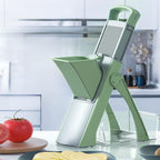 ShanSon Safe Mandoline Slicer,French Fry Cutter,Multifunctional Vegetable Chopper,Mandoline Potato Slicer with 30+ Presets & Thickness Adjuster, Chopping Artifact for Kitchen Meal Prep,Upgraded Green