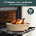 MAGNIFIQUE 4 Quart Claypot Multi-Cooker, with 8-in-1 Casserole Programmable Slow Cooker, Dutch Oven, Pasta, Nonstick Oven Safe Pot to 450°F, Brown